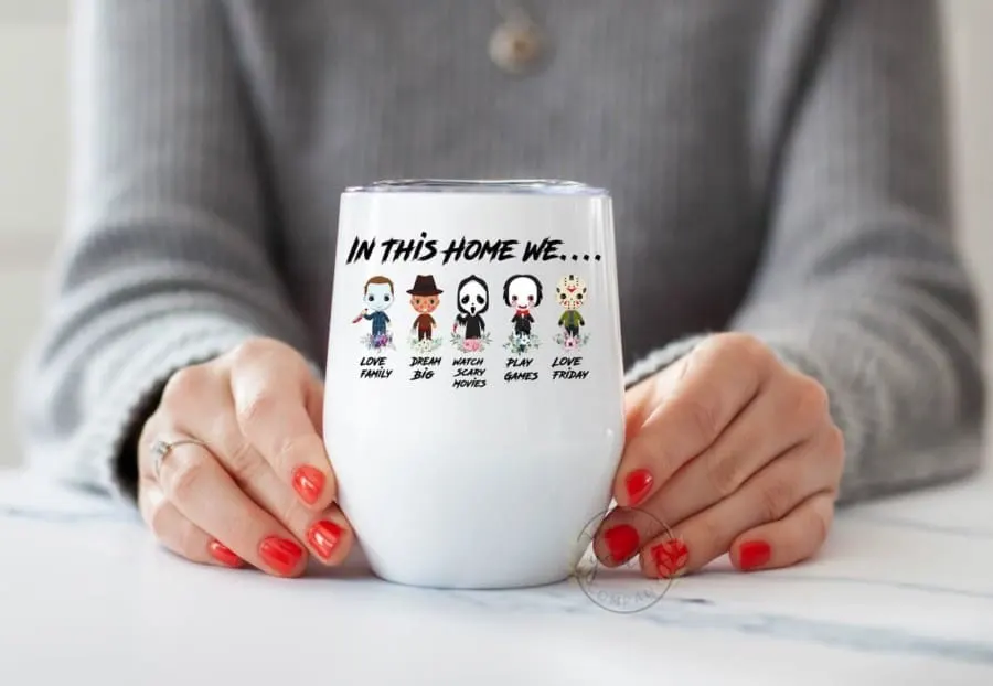 Scary Movie Wine Tumbler