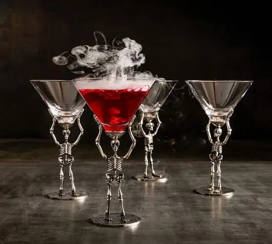 Skeleton Martini Glasses