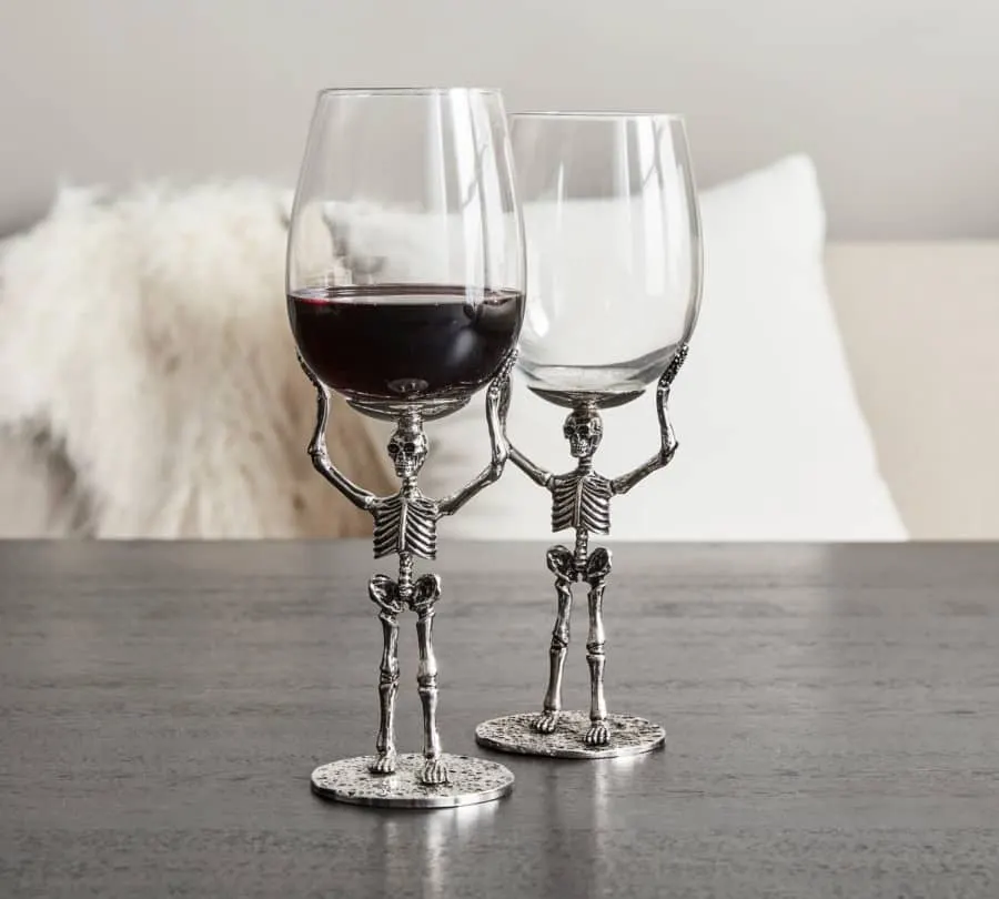 Skeleton Wine Glass