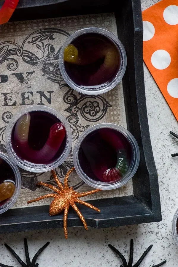 Squirm Jello Shots