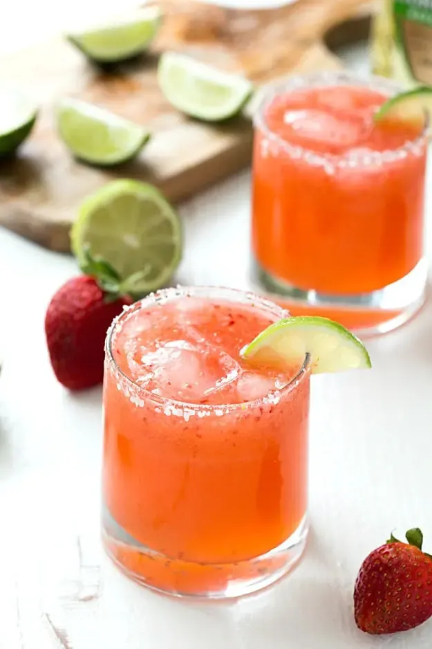 Strawberry Limeade Margaritas