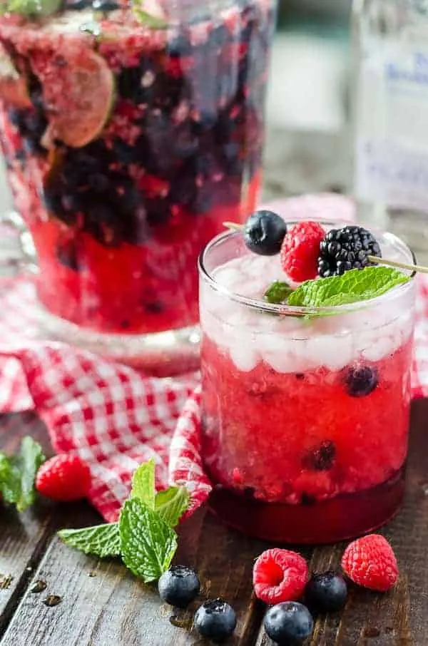 Summer Berry Pitcher Mojitos