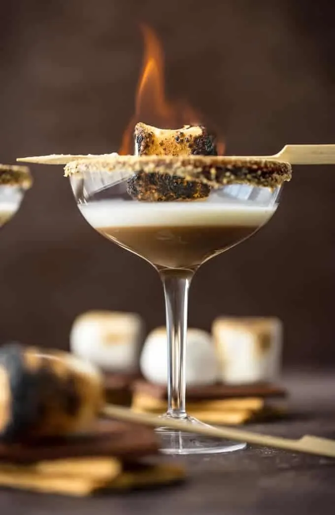 Campfire Toasted S’mores Martini
