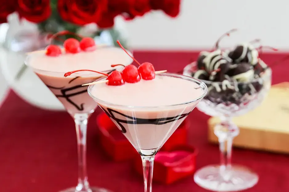 Chocolate Cherry Martini for Two
