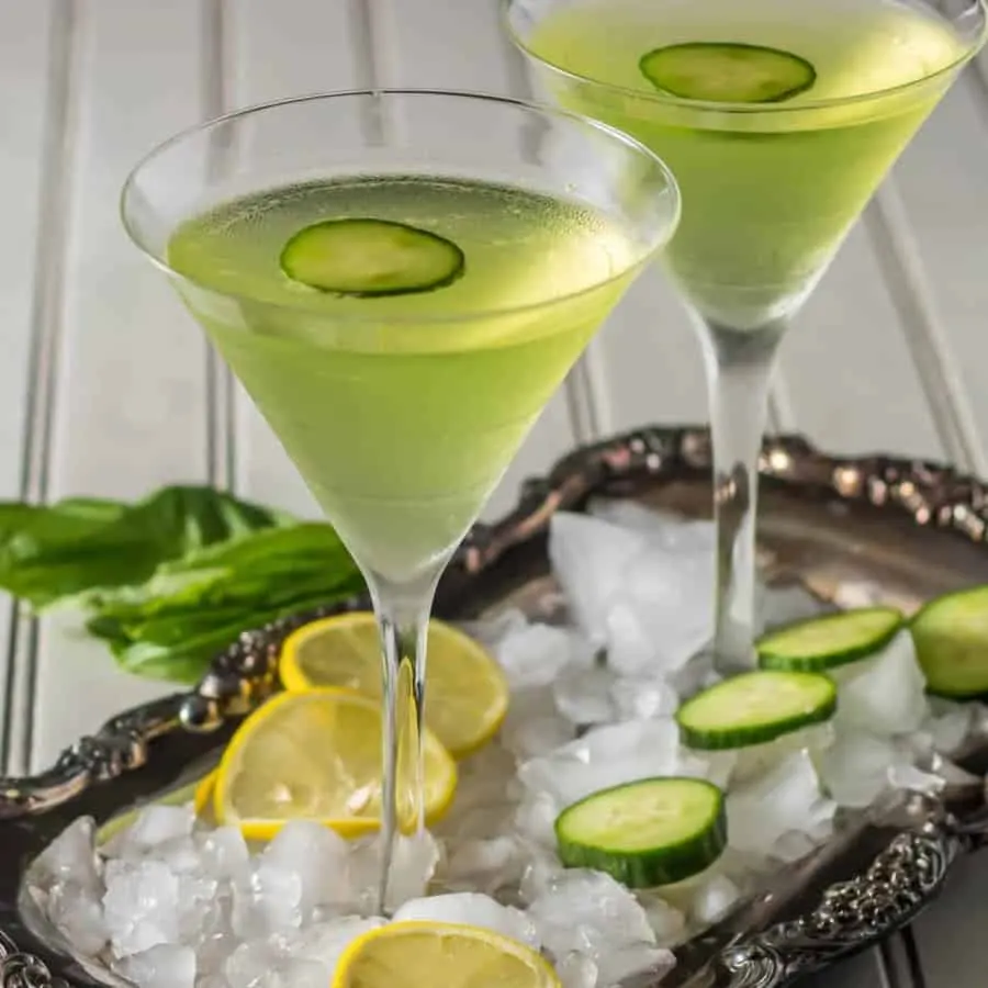 Muddled Basil Martini