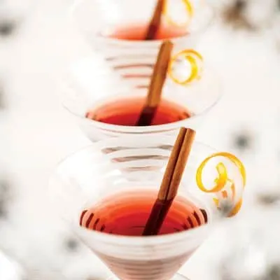 Peach Pomegranate Martini
