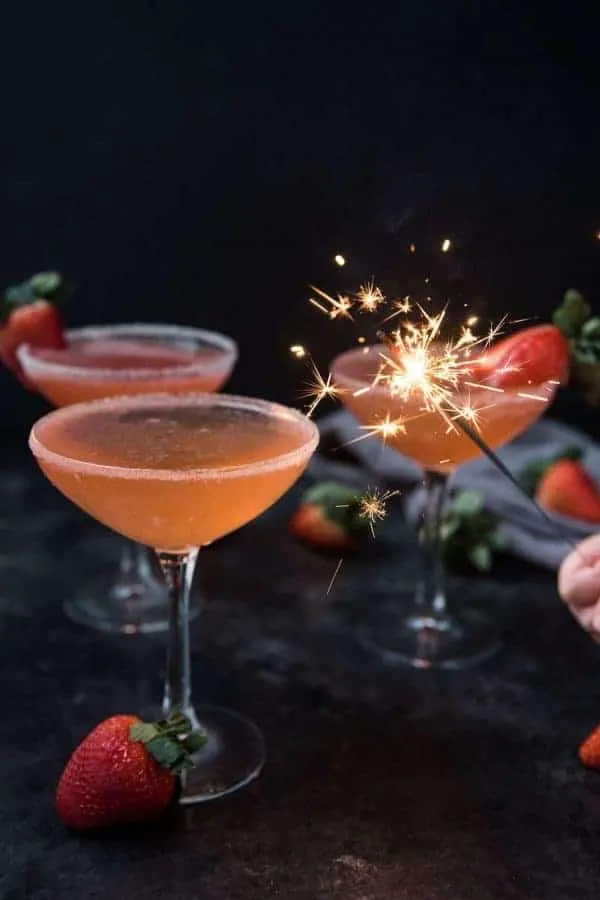 Sparkling Strawberry Martini