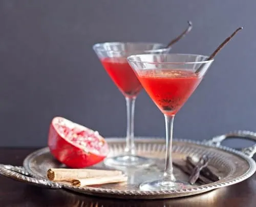 Vanilla Pomegranate Martini