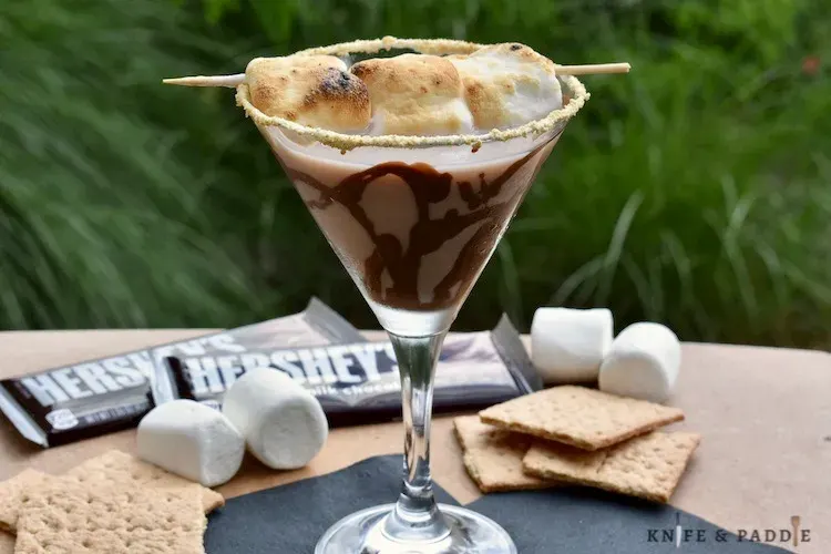 White Chocolate S’mores Martini