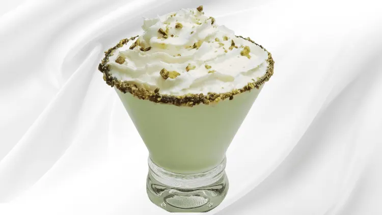 Creamy White Chocolate Pistachio Martini