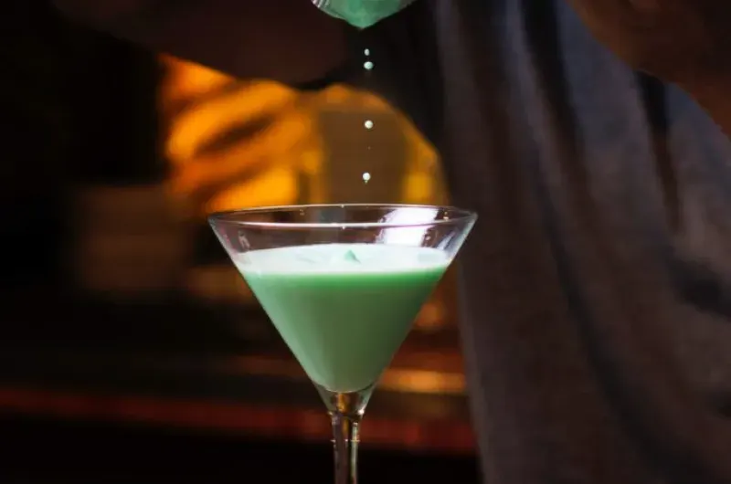 Pistachio Martini with Limoncello