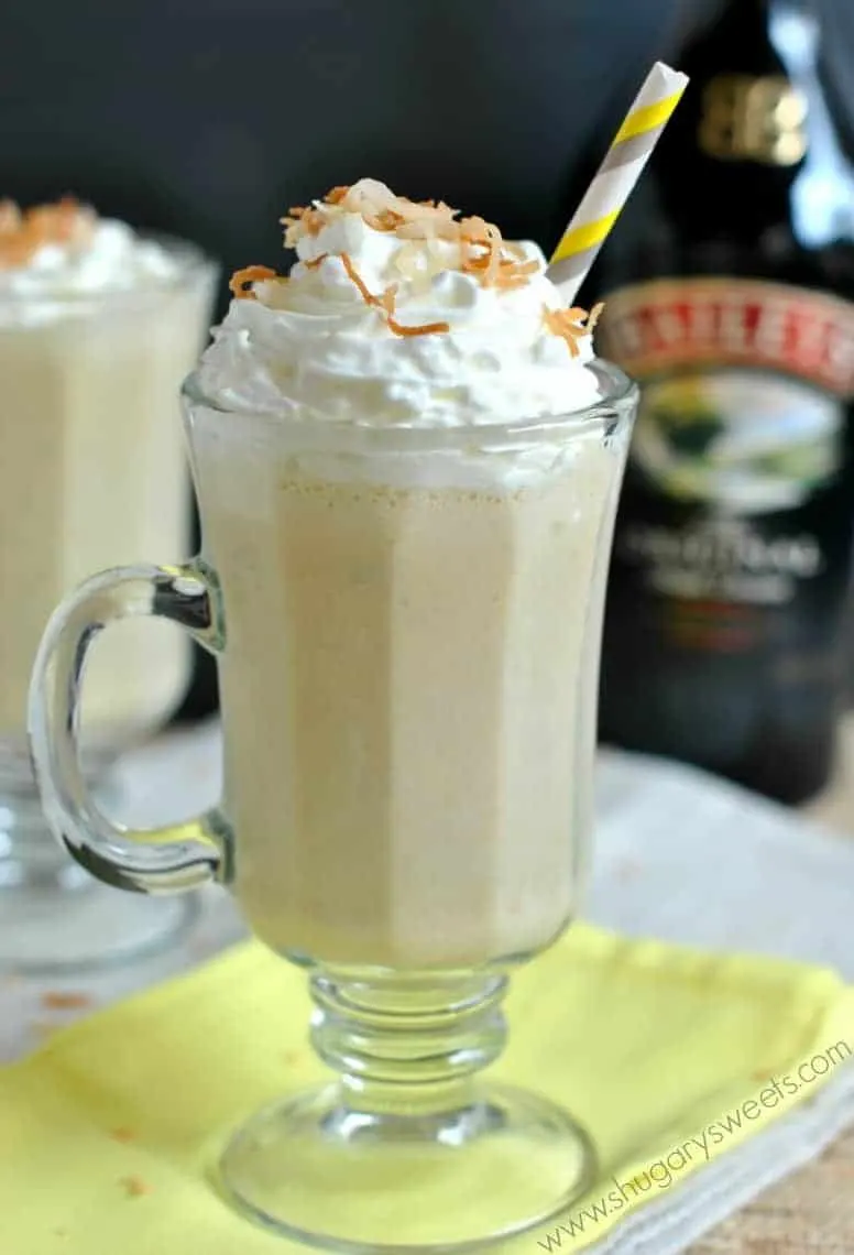 Banana Baileys Coconut Cocktail