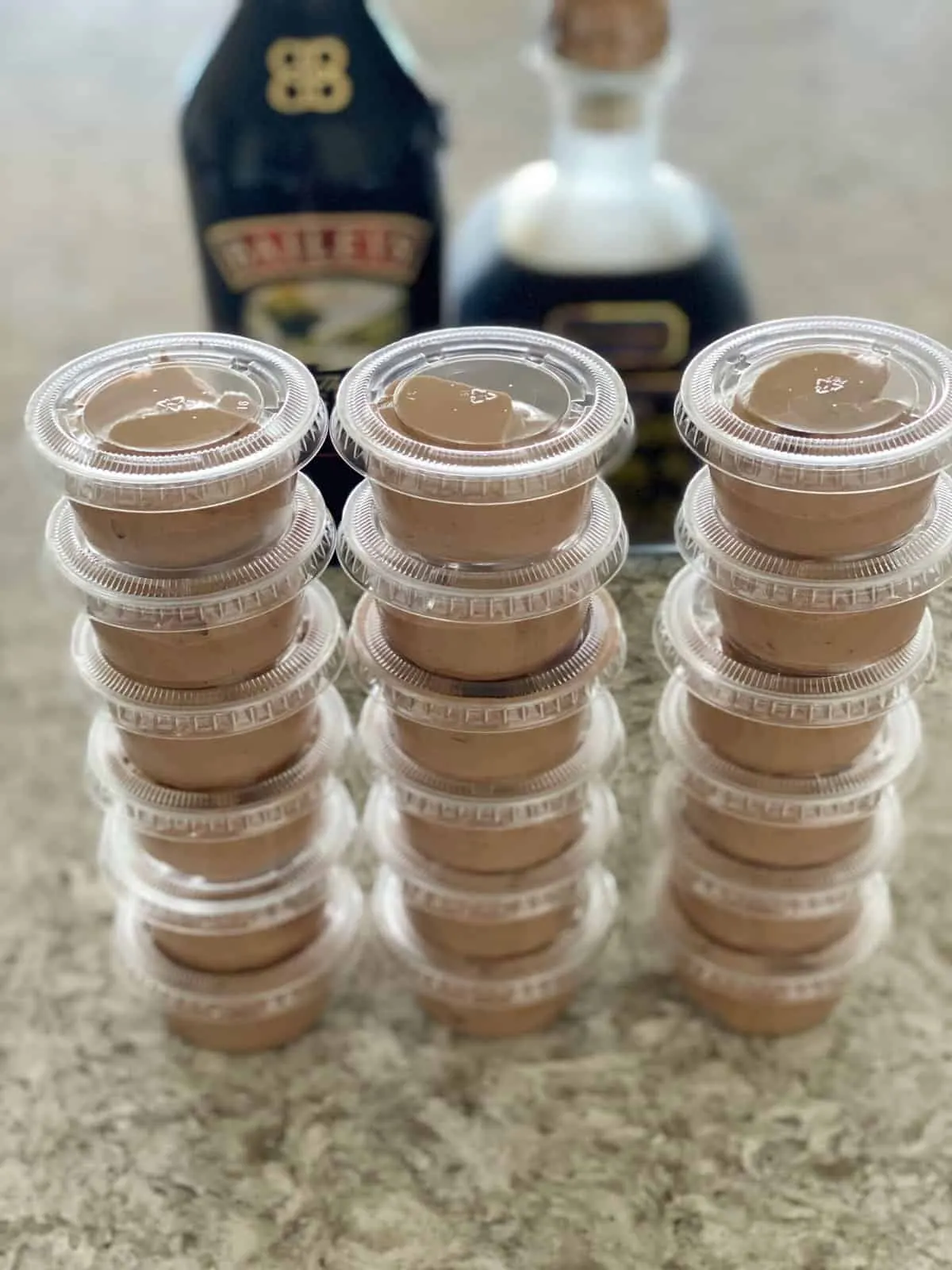 Chocolate & Cafe Tequila Pudding Shots