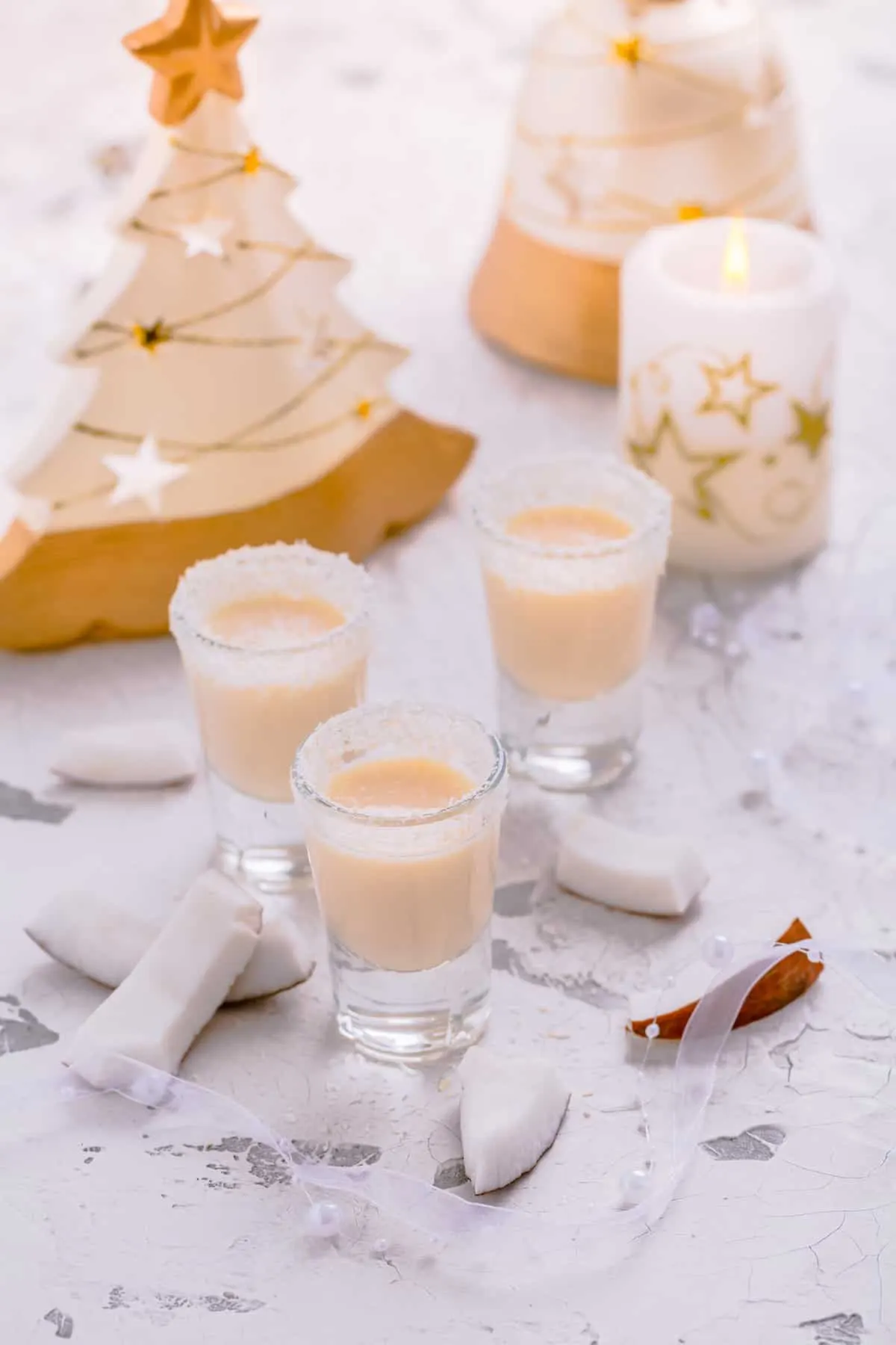 Christmas shots with rumchata