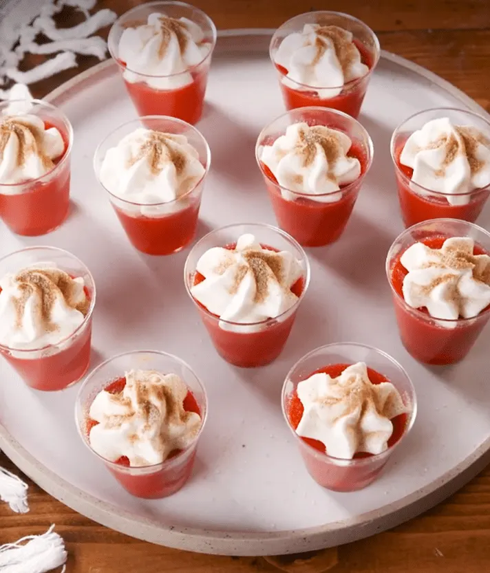 RumChata Cherry Jello Shots