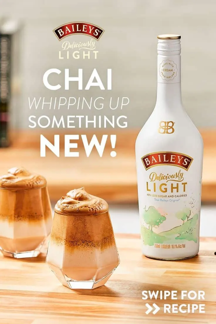 Baileys Deliciously Light Dirty Chai Dalgona