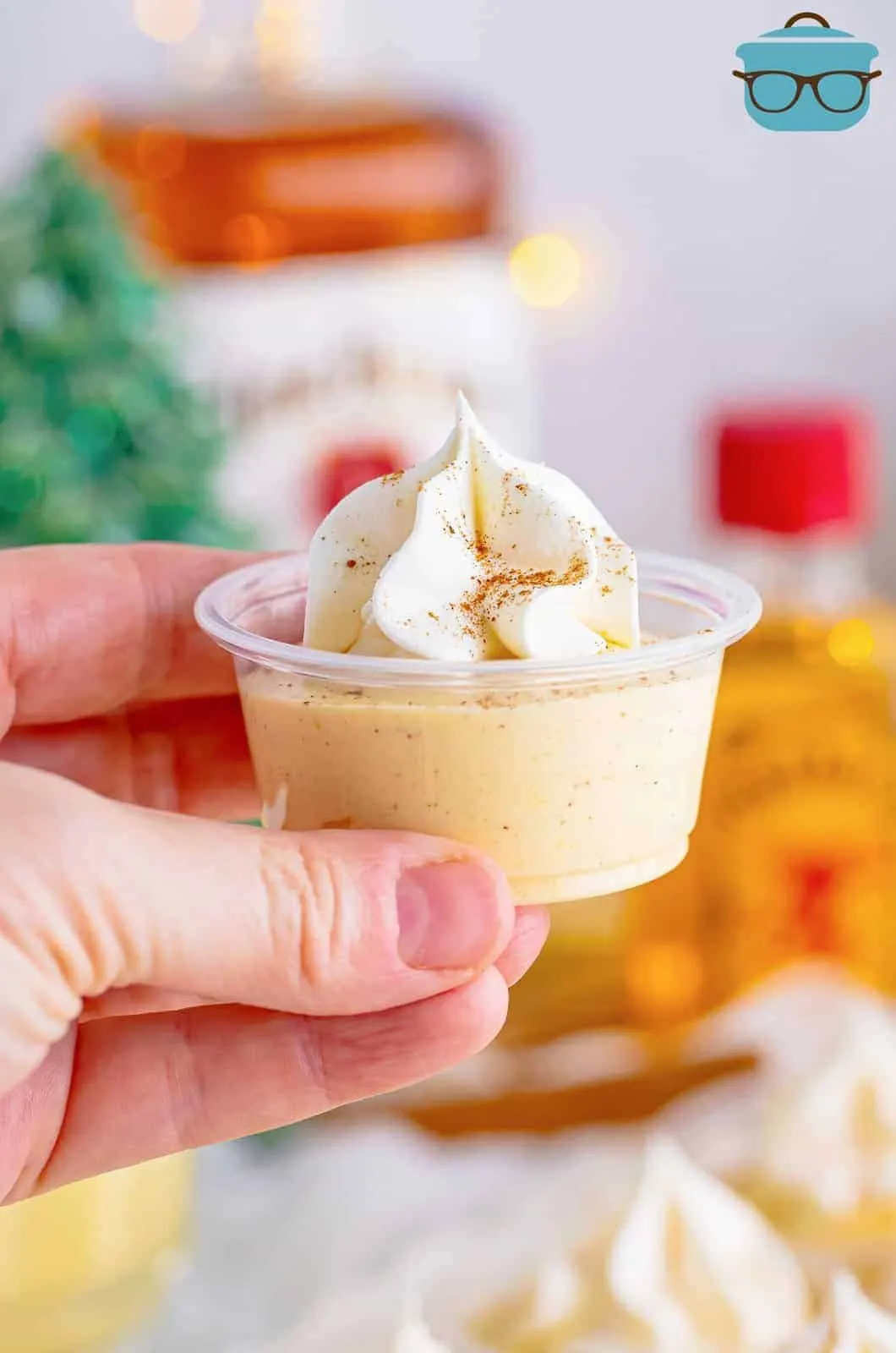 Eggnog Pudding Shots