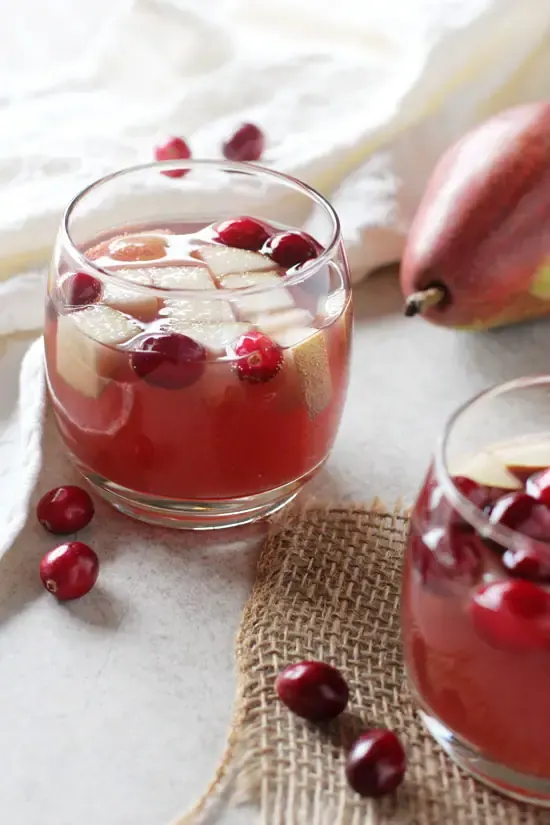Sparkling Winter Champagne Sangria