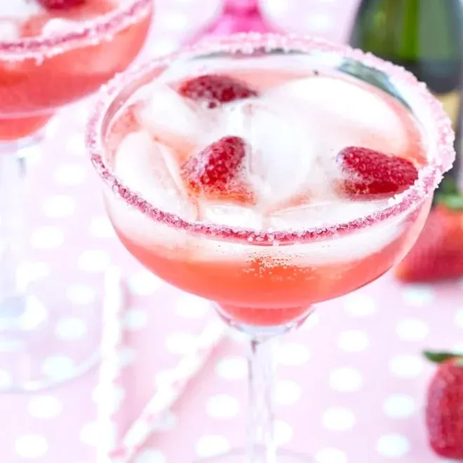 Strawberries & Champagne Margarita