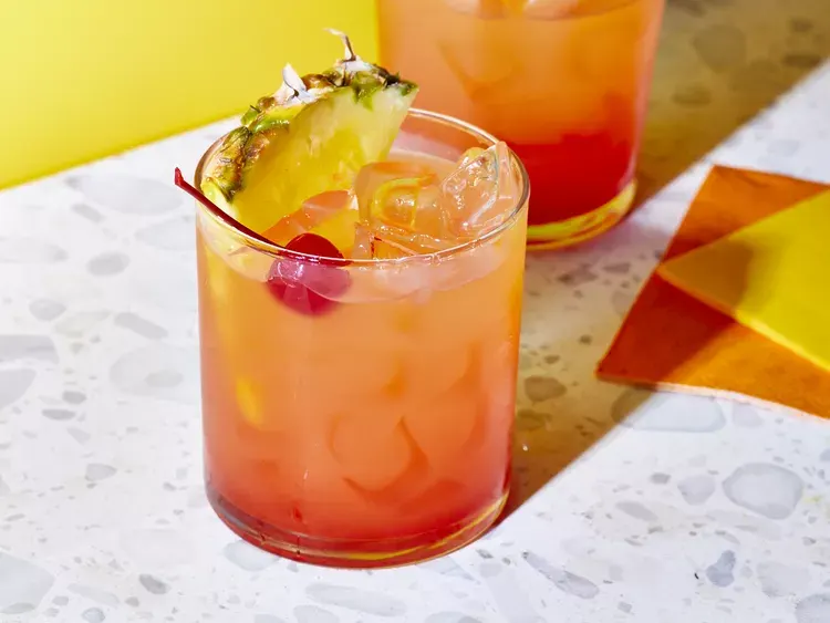 Pineapple Upside Down Cocktail