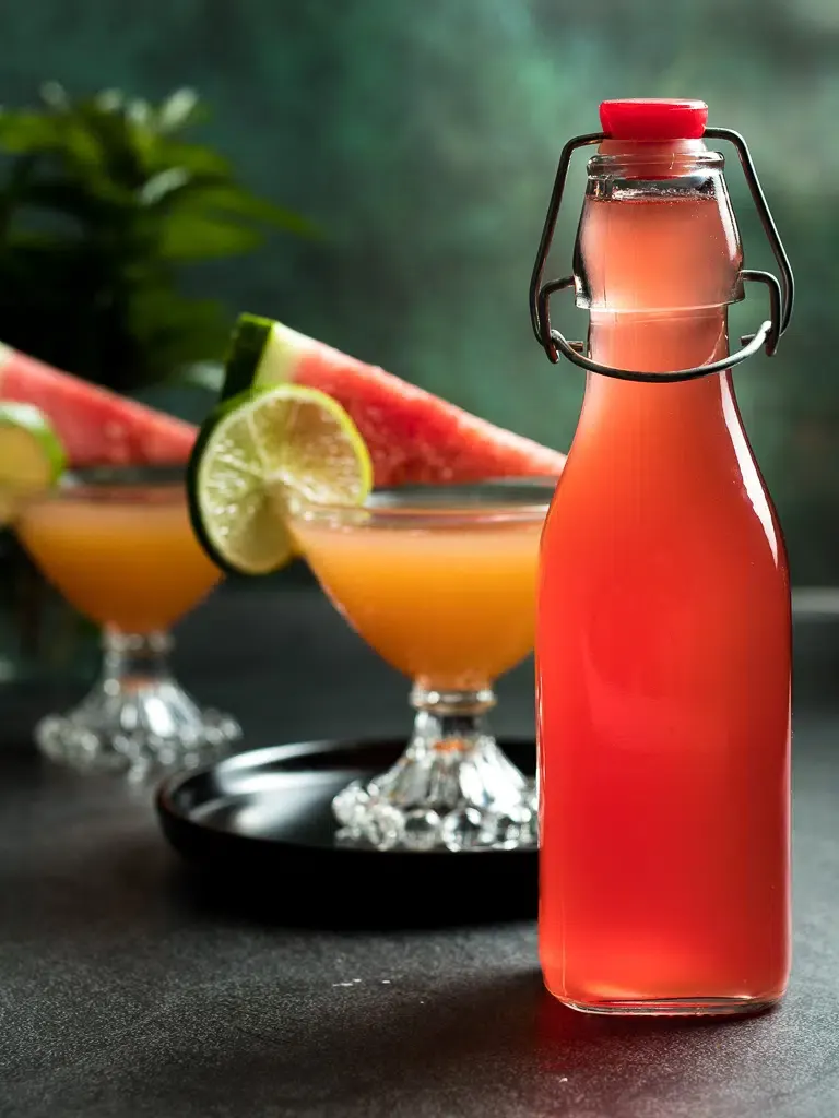 No-Cook Watermelon Syrup