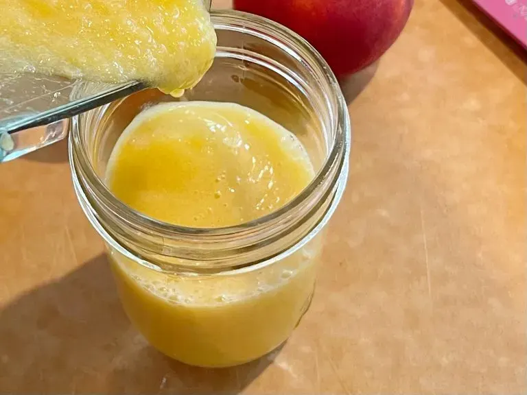 Homemade Peach Purees