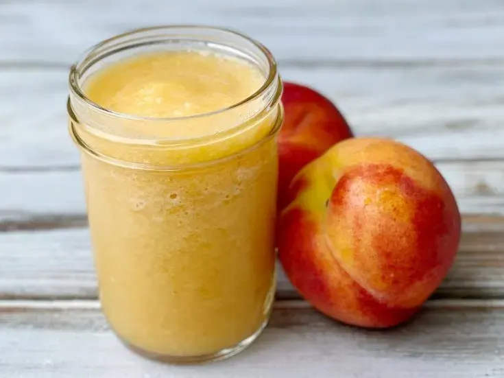 Homemade Peach Purees