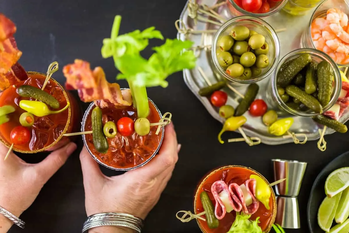 Setting Up a Bloody Mary Bar