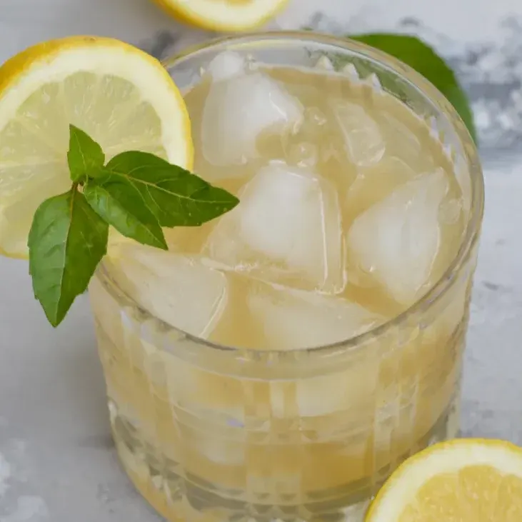 Basil Whiskey Sour