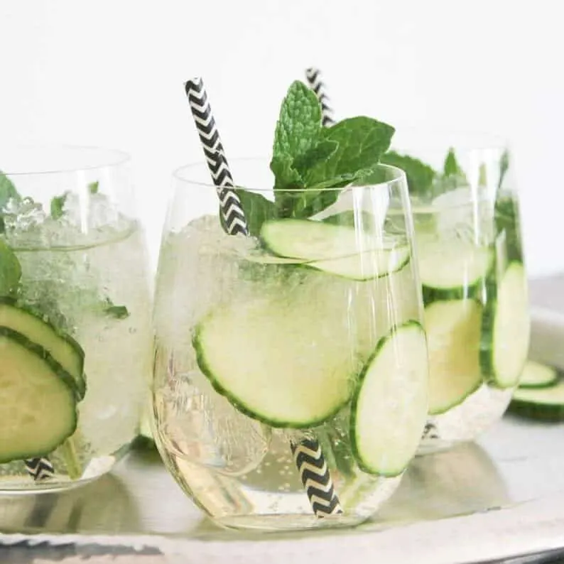 Cucumber-Mint Sparkler