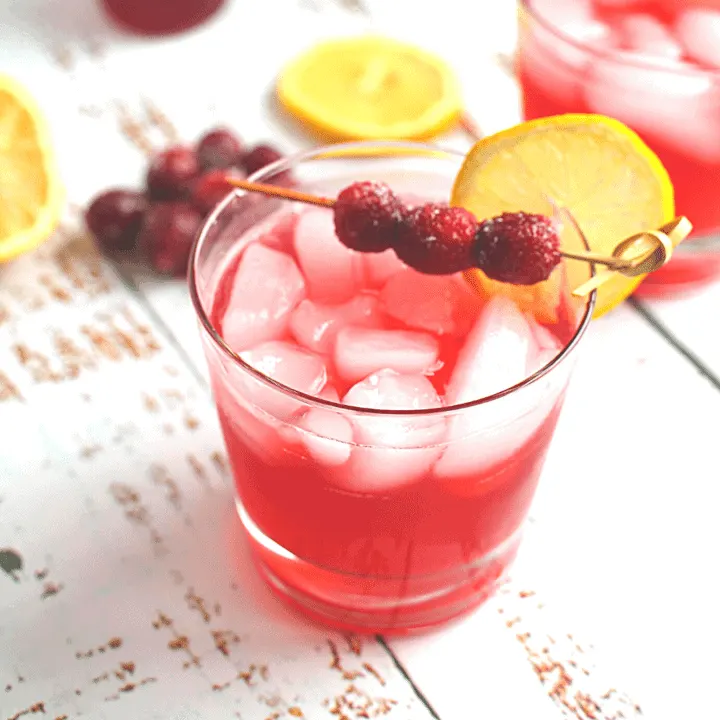 Sugar-Free Cranberry Whiskey Sour