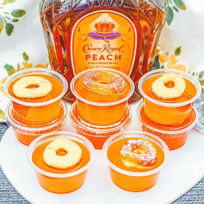 Peach Crown Royal Jello Shots