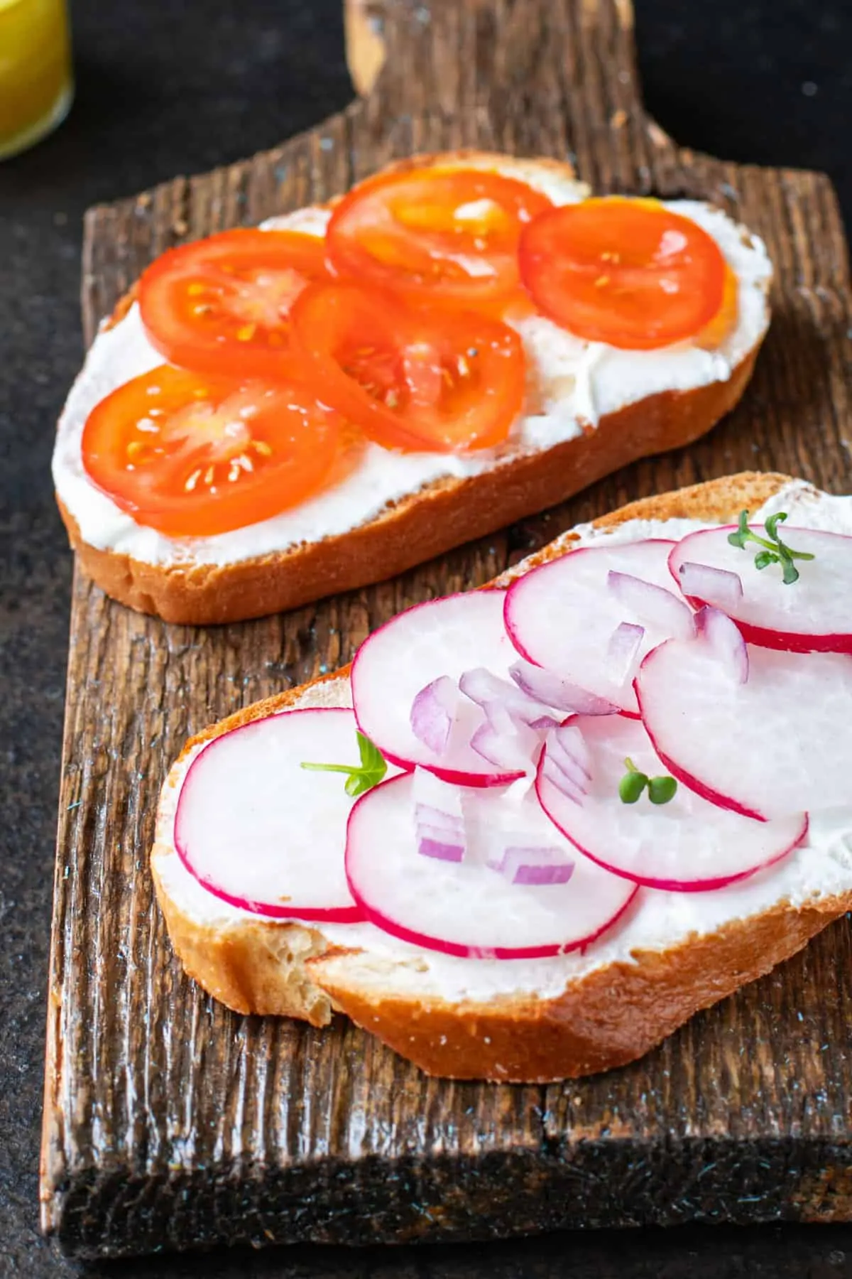 Radish Crostini