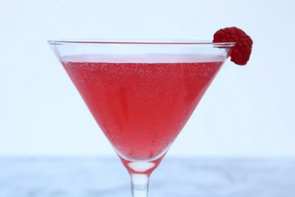 Sparkling Raspberry Martini