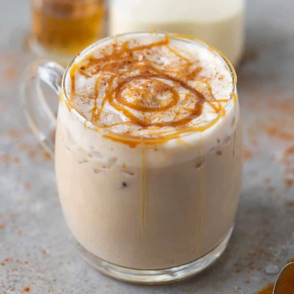 Salted Caramel Eggnog Cocktail